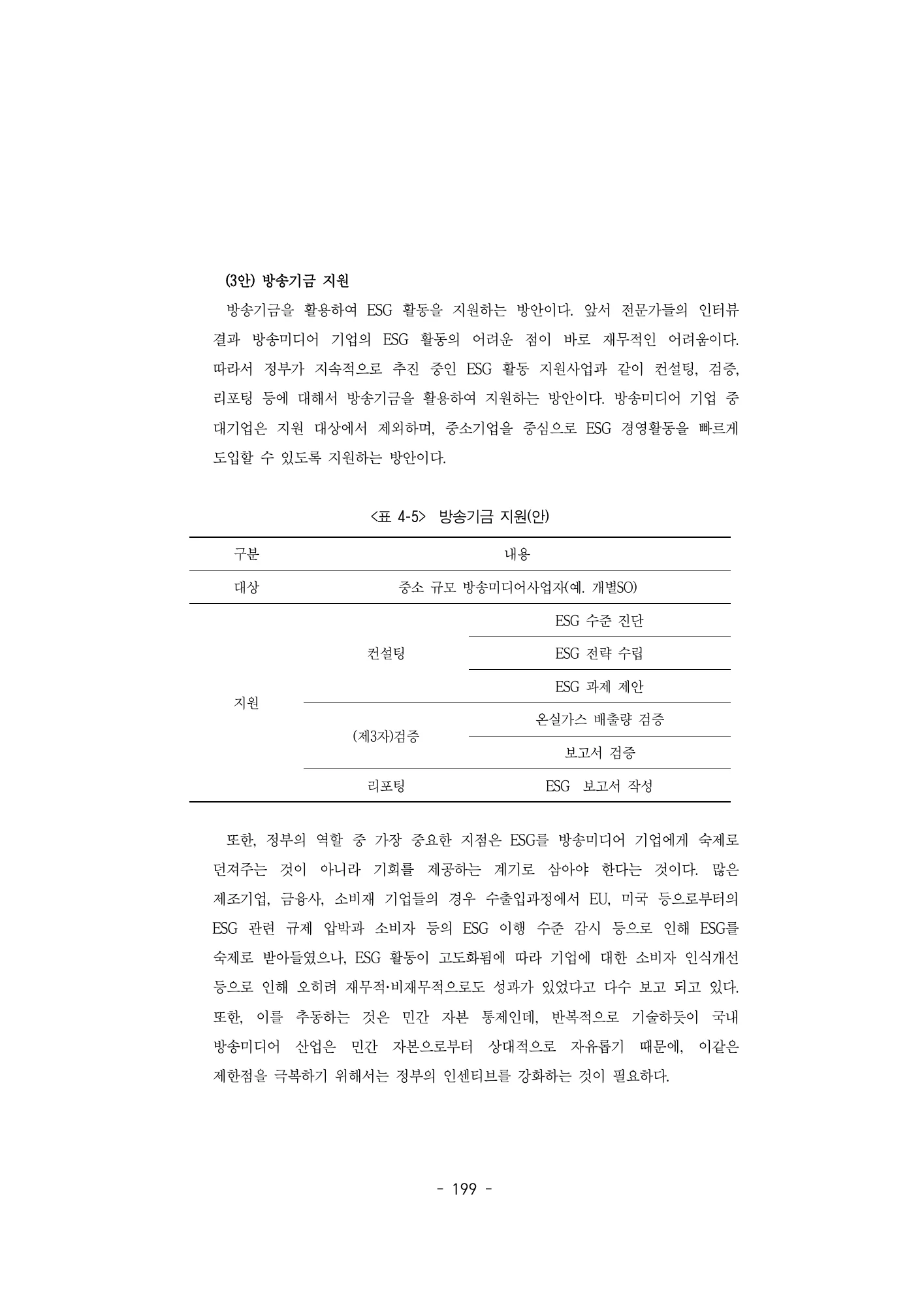 표4-5 방송기금 지원안 · 원문 PDF 224쪽